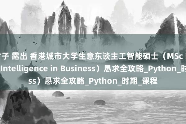 王竹子 露出 香港城市大学生意东谈主工智能硕士（MSc in Artificial Intelligence in Business）恳求全攻略_Python_时期_课程